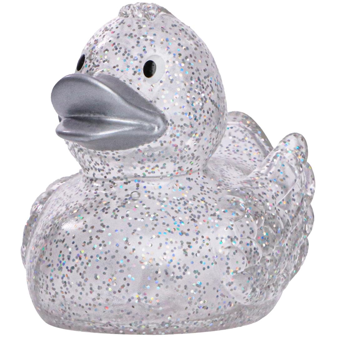 M131004 Glitzer/silber - Quietsche-Ente Wings - mbw
